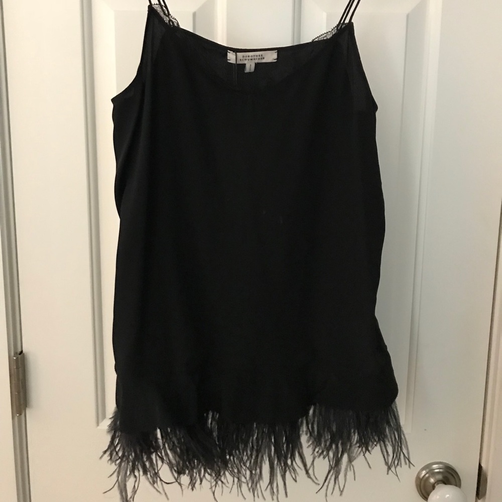 Dorothee Schumacher black silk camisole